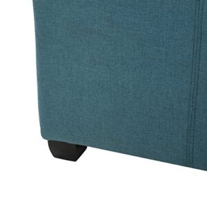 Christopher Knight Home Carlsbad Fabric Storage Ottoman, Dark Teal