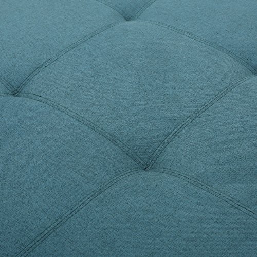 Christopher Knight Home Carlsbad Fabric Storage Ottoman, Dark Teal