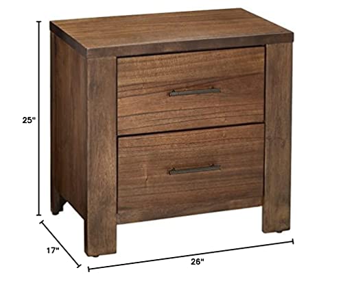 Progressive Furniture Brayden Nightstand, 26" x 17" x 25", Brown