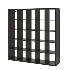 IKEA Kallax 5 x 5 Bookshelf Storage Shelving Unit Bookcase BLACK NEW Rep Expedit