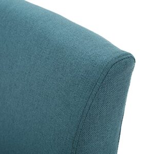 Christopher Knight Home Kassi Fabric Accent Chair, Dark Teal 29. 50”D x 22. 50”W x 32. 00”H