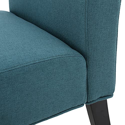 Christopher Knight Home Kassi Fabric Accent Chair, Dark Teal 29. 50”D x 22. 50”W x 32. 00”H