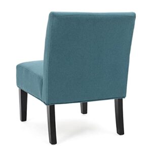 Christopher Knight Home Kassi Fabric Accent Chair, Dark Teal 29. 50”D x 22. 50”W x 32. 00”H