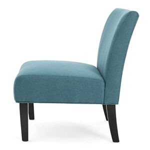 Christopher Knight Home Kassi Fabric Accent Chair, Dark Teal 29. 50”D x 22. 50”W x 32. 00”H