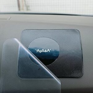 AyAsA Anti Slip Mat, Sticky, Non Slip Pads Sticky Pads/Dash Cell Phone Mount/Sticky Mat and Anti Slip Pad/Dashboard Pad/Non Slip pad for car/Car Dash Accessories - Sticky Gel Pads Dashboard