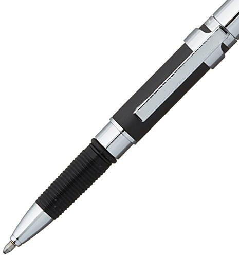 Fisher Space Pen Removable Clip Ballpoint Pen, Black with Chrome Cap, Stylus and Chrome Clip (BGBC-CL/S)