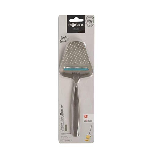 Boska Stainless Steel Cheese Slicer - For All Types of Cheese - Multi-Functional Cheese Slicer - Handheld Slicer - Silver Non-Stick - Dishwasher Safe - For Kitchen Cooking