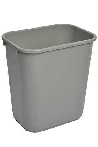 Janico 1037GY 10 Gallon Waste Basket,Grey