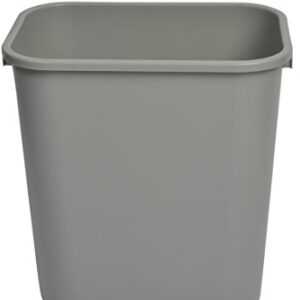 Janico 1037GY 10 Gallon Waste Basket,Grey