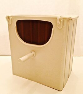 sugar glider/small animal/bird front clips nesting box washable(approx. size 4" side by 3.5" deep by 5")(