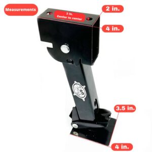 Southwest Wheel Pair of Black Painted Telescoping Trailer Stabilizer Jacks with Handle and Mounting Hardware (1000 lbs. support capacity 650 lbs. lift capacity each)