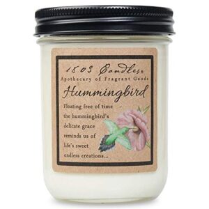 1803 candles - 14 oz. jar soy candles - (hummingbird)