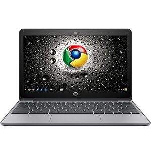 HP 2017 Newest Premium High Performance 11.6-inch Chromebook Intel Celeron Dual-Core Processor 4GB RAM 16GB eMMC Hard Drive 802.11AC WiFi HDMI Webcam Bluetooth 12-Hour Battery Chrome OS-Black