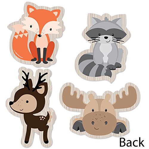 Woodland Creatures - Animal Shaped Decorations DIY Baby Shower or Birthday Party Essentials - Set of 20