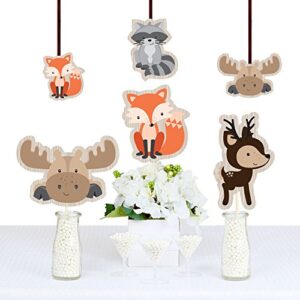 Woodland Creatures - Animal Shaped Decorations DIY Baby Shower or Birthday Party Essentials - Set of 20