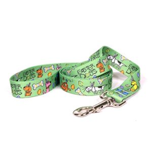 yellow dog design standard lead, easter dogs, 1" x 60" (5 ft.)