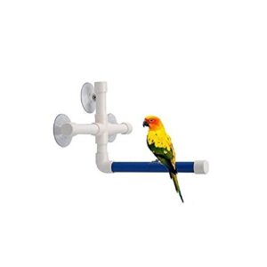 suction cup shower perch stand for bird parrot macaw african greys budgies cockatoo parakeet cockatiel conure lovebirds bath perch toy