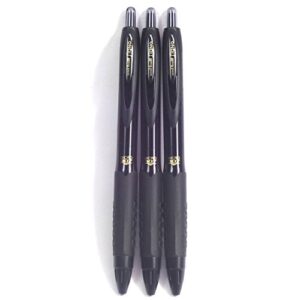 uni-ball signo 307 gel ink pen black (umn30705.24), 0.5 mm, 3 pens per pack (japan import) [komainu-dou original package]　　