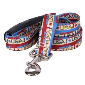 yellow dog design vintage made in the usa ez-grip dog leash-with comfort handle-large-1" and 5 feet (60") long