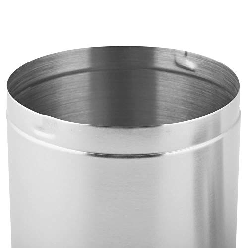 G.E.T. SSTB-6 Stainless Steel 4.75" Stainless Steel Table Top Trash Can, 4.75" Flap Lid, Stainless Steel Coffee Station Collection