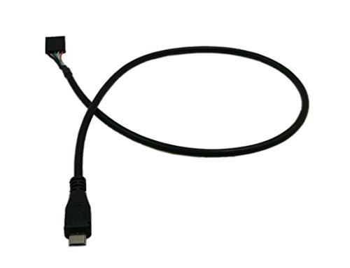 zdyCGTime 50CM Micro USB 5pin Male to 1x 5Pin Female 0.1" USB Header PCB Motherboard Cable