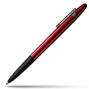 fisher space pen bullet pen - 400 series - red cherry and matte black w/ clip - gift boxed