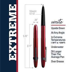 Fisher Space Pen Bullet Pen - 400 Series - Red Cherry and Matte Black w/ Clip - Gift Boxed