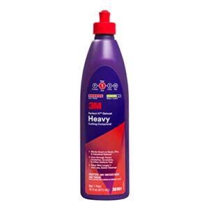 3m perfect-it gelcoat heavy cutting compound, 36101, 1 pint, fiberglass oxidation remover for boats and rvs