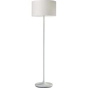 oslo matte white metal floor lamp