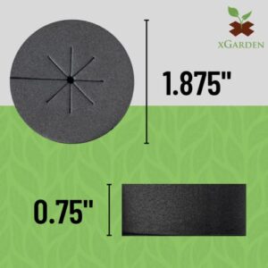 xGarden Neoprene Clone Collars - 120 Pack Cloning Collars, 2" Inch, Multi-Color - DIY Foam Cloner Inserts for Net Pots, Hydroponics, Aeroponics