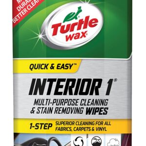 TURTLEWAX 50648 Quick And Easy Interior 1 Multi-Purpose Cleaning Wipes