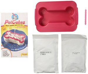 petcakes birthday cake kit for dogs, 7" x 4.5" x 3"