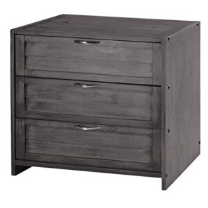 Donco Kids Louvers 3 Drawer Chest in Antique Grey