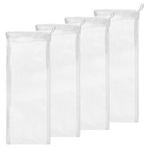 aquatic experts high flow mesh filter media bags - aquatic bags for filter media (high flow, 3" x 8" - 4 pack)