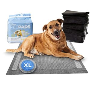 alpha paw - odor eliminating pee pads for dogs, extra thick disposable leak-proof dog pads, quick-dry, non-slip backing, with pheromones to attract your dog