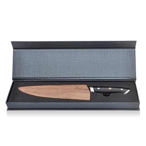 Cangshan Z Series 62731 High Carbon X-7 Damascus Steel Forged Chef Knife with Walnut Sheath, 8-Inch