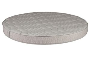 round foam mattress (86" diameter) with quilted cover 10" height - high density premium foam - longlasting (7-10 yrs) polyurethane upholstery foam - round bed mattress by dream solutions usa