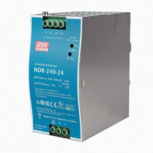 mean well ndr-240-24 240w 24vdc 10a ac/dc industrial din rail power supply single output for industrial applications (1)