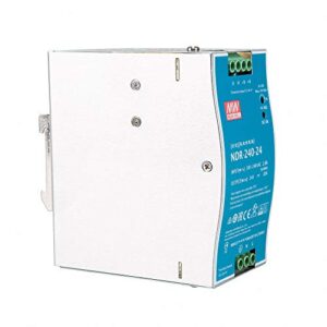 MEAN WELL NDR-240-24 240W 24VDC 10A AC/DC Industrial DIN Rail Power Supply Single Output for Industrial Applications (1)