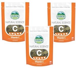 (3 pack) oxbow natural science small animal vitamin c supplement - 60 count