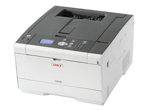oki 62447101 c 532dn workgroup printer gray/white