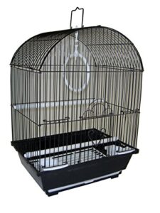yml a1104blk round top style small parakeet cage, 11 x 9 x 16