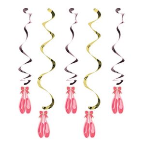 creative converting twinkle toes assorted danglers hanging decorations, one size, pink