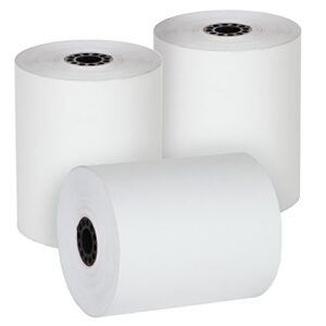 sticiry 3 1/8 x 230' thermal paper roll, for cash register (pos). rolls made in usa - (32 rolls)