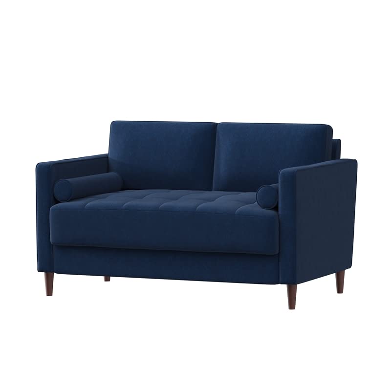 Lifestyle Solutions Lexington Loveseat, 52.4" W x 31.1" D x 33.5" H, Navy Blue