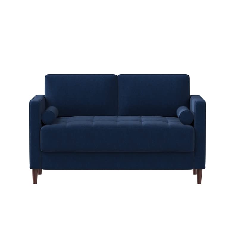 Lifestyle Solutions Lexington Loveseat, 52.4" W x 31.1" D x 33.5" H, Navy Blue