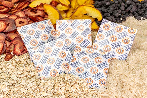 PackFreshUSA: Oxygen Absorber Combo - Contains 3 Sizes 50cc, 100cc, and 300cc- Food Grade - Non-Toxic - Food Preservation - Long-Term Food Storage Guide Included - 75 Pack (25 Count of Each Size)