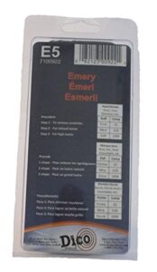 dico e5 emery buffing compound, black, brick