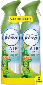 febreze odor-fighting air freshener, with gain scent, original scent, pack of 2, 8.8 fl oz each