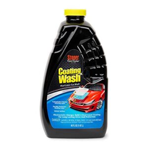 stoner car care 91215 48-ounce visible shine coating wash is a 2-in-1 car wash and car wax, carnauba wax to polish and wax your car, pack of 1
